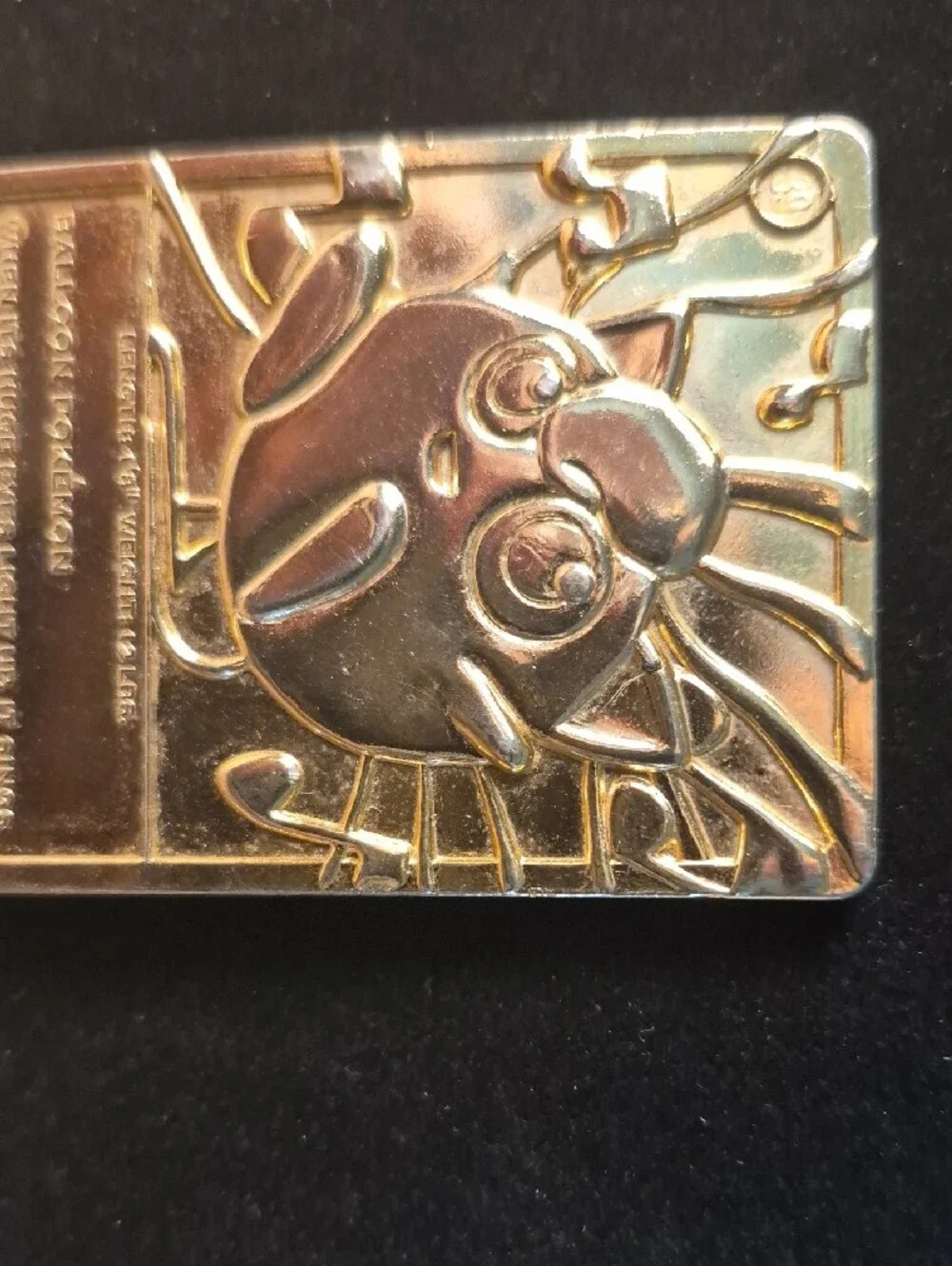 Jigglypuff Collectible Gold Card